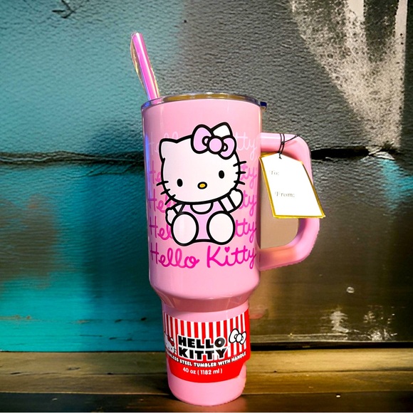 Hello Kitty by Sanrio Other - Hello Kitty Clearance Price is Firm! NWT 40 oz Stainless Steel Handle Tumbler